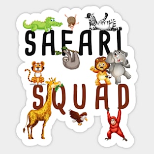 Safari Squad – Kids & Adults Wild Animals Staff & Visitor Sticker